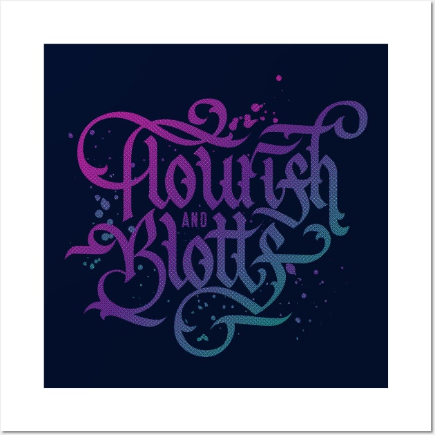 Flourish and Blotts Wall Art by polliadesign